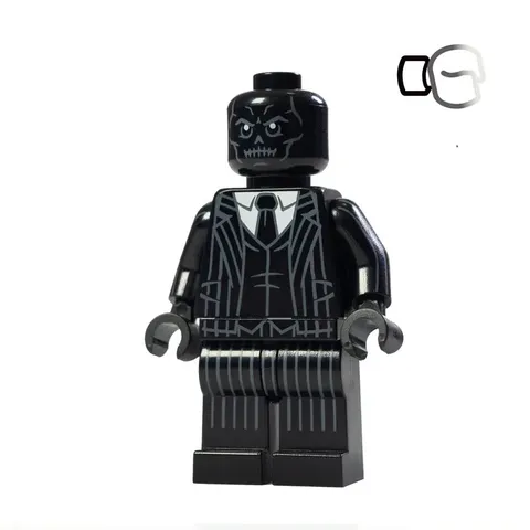 LEGO DC Comics Excelsior Custom Obsidian Crown Black Mask Pad Minifigure NEW