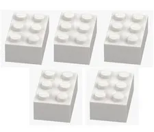 LEGO ® 5x brick 2x3 white 3002 300201 white building block spare parts brick New