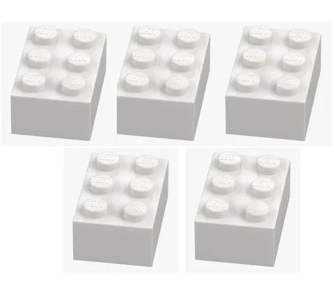 LEGO ® 5x brick 2x3 white 3002 300201 white building block spare parts brick New