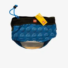 LEGO Cinch Bucket Bag TTO212-700 Blue Yellow Drawstring Organizer Storage NWT