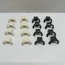 LEGO Parts Car Mudguard 4 x 2 1/2 x 2 Part number 50745 Lot Of 16 White & Gray