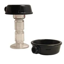 LEGO 2x Black Minifigure Pot Helmet Pan Hat with Side Stud Genuine