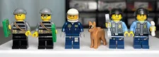 LEGO City: Helicopter Arrest 60009 MINIFIGURES ONLY Police Cops Robbers Burglars
