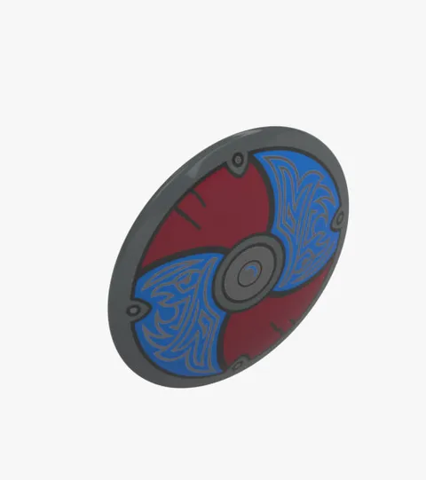 Lego Minifigure, Shield Circular / Round Convex Face 75902pb28 New