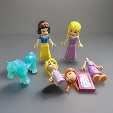 Lego Snow White Minifigure Disney Rapunzel Horse Book Read