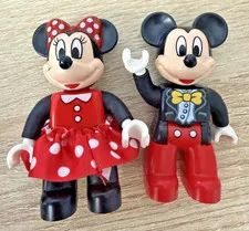 LEGO Duplo Building Blocks Minifigs Mickey and Minnie Mouse Disney