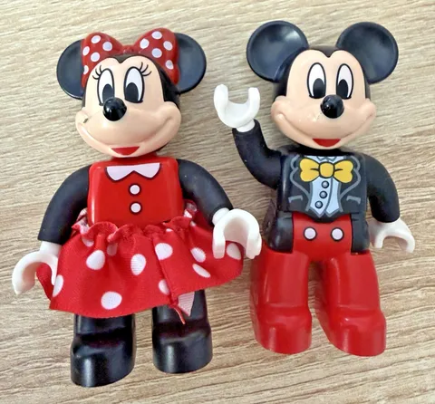 LEGO Duplo Building Blocks Minifigs Mickey and Minnie Mouse Disney