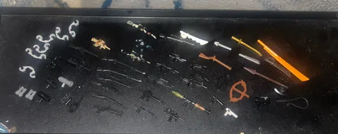Lego Minifigures Weapons 50+ Lot: Swords Guns Bows  Axe RPG  And Accessories