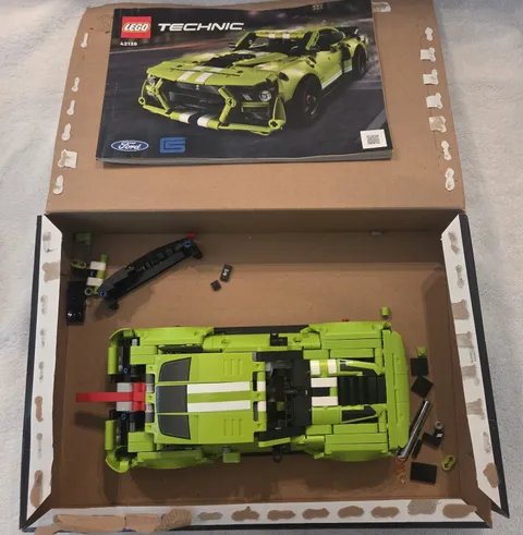 Genuine LEGO TECHNIC: Ford Mustang Shelby GT500 42138, partially assembled