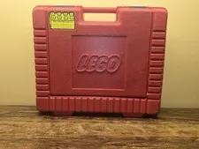 Vintage 1985 Red Hard Plastic LEGO Carrying Case | Storage Box | Official |