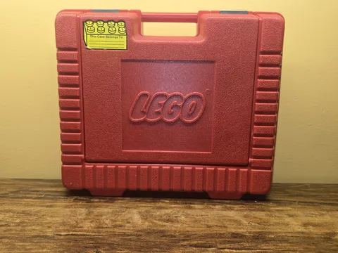 Vintage 1985 Red Hard Plastic LEGO Carrying Case | Storage Box | Official |