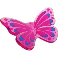 Lego Trans-Dark Pink Butterfly Wings with Magenta and Blue (33647) inv.565