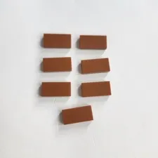 Lego x1 Dark Orange 1x2 Smooth Finishing Tile 3069