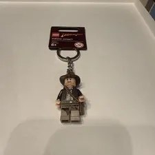 LEGO INDIANA JONES KEYCHAIN/KEYRING MINIFIGURE 852145 RETIRED 2008 RARE HTF