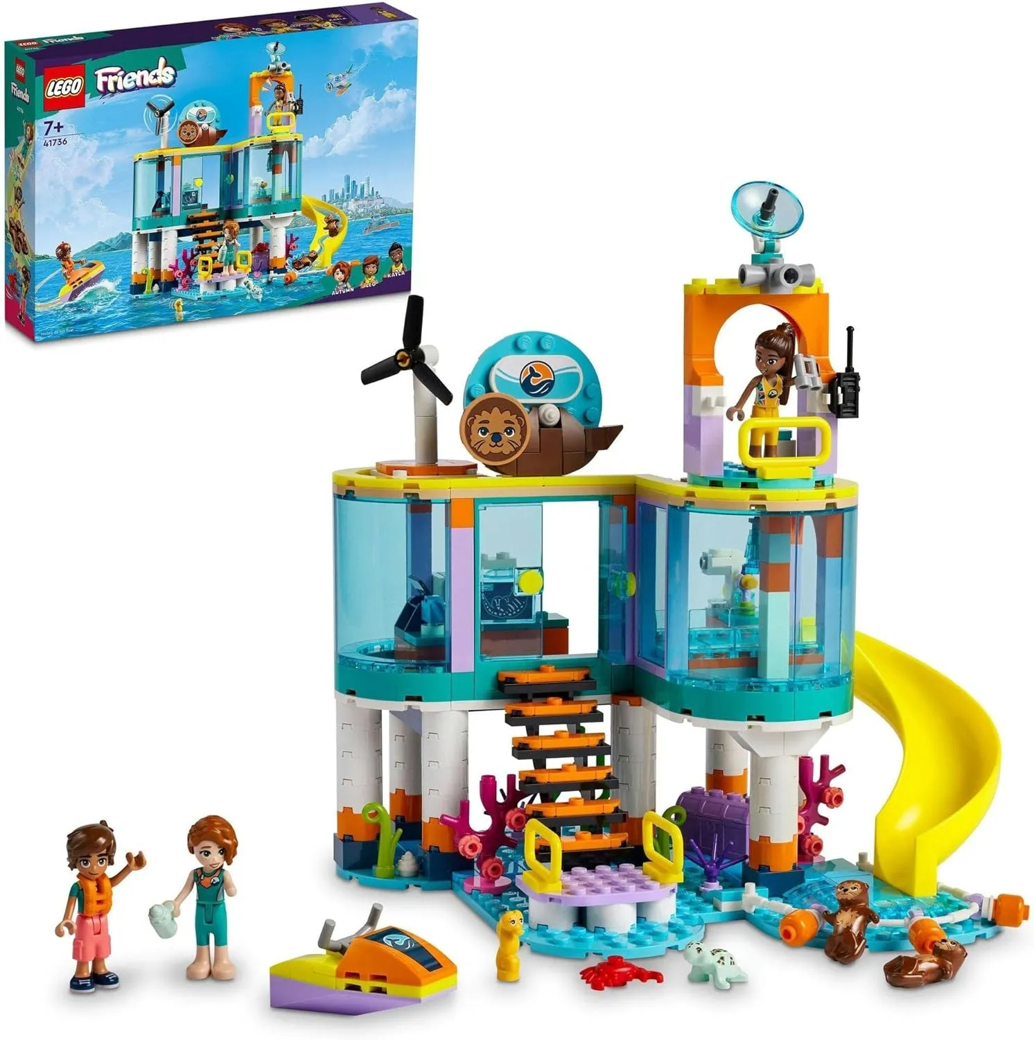 LEGO Friends Maritime Rescue Center 41736 Toy Brock Present Rescue Pretend Play