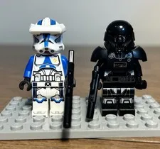 Lego Star Wars Minifigure - Dark Trooper, Clone Trooper