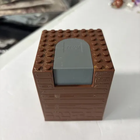 Lego #4756 ~ Container 8 x 8 x 8 w/Dark Bluish Gray Switching Mechanism