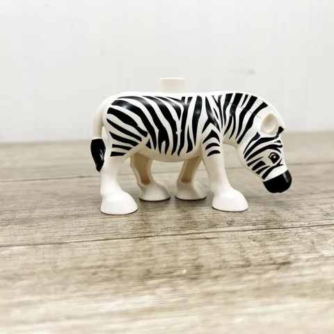LEGO DUPLO STRIPED ZEBRA MANE BLACK ENDS Animal Safari Zoo Circus
