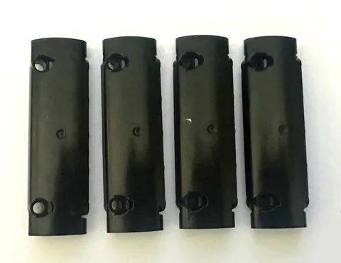 LEGO Technic Panel Curved 11 x 3 with 2 Pin Holes 62531 - BLACK - 4 parts