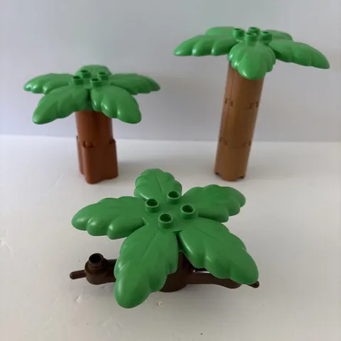 Lego Duplo Bright Green Palm Trees Jungle Tropical Pieces Lot