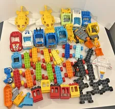 LEGO Duplo Lot of Vehicles Parts Cars Trains Trucks Airplanes etc.