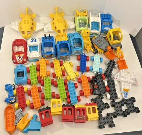 LEGO Duplo Lot of Vehicles Parts Cars Trains Trucks Airplanes etc.