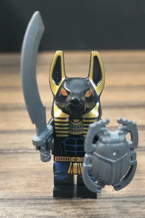 LEGO Anubis Guard Minifigure Pha008 Pharaoh's Quest 7327 w/Shield & Weapon