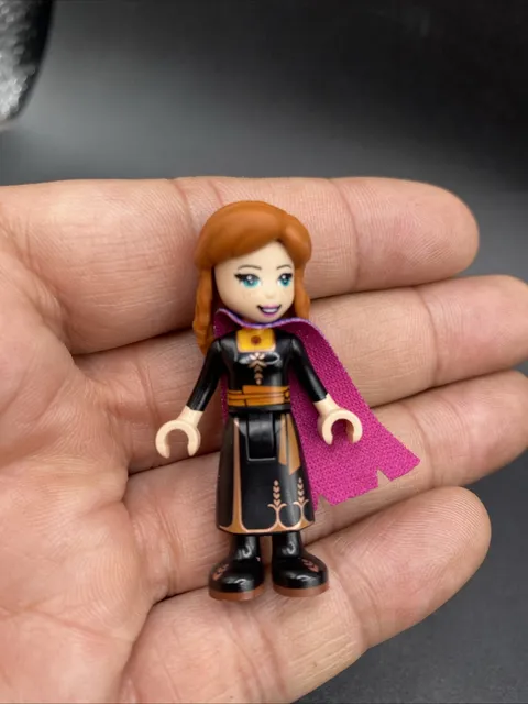 LEGO Anna Minifigure Black Dress Mini Doll Frozen Disney Princess
