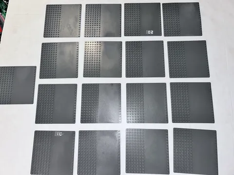 Lego 16x16 Baseplate, Road Plate, Driveway, Dark Bluish Gray X17
