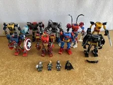 LEGO DC & Marvel Avengers Mech Armor Lot Batman Thanos Thor *Missing Minifigs*