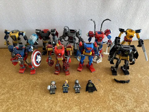 LEGO DC & Marvel Avengers Mech Armor Lot Batman Thanos Thor *Missing Minifigs*