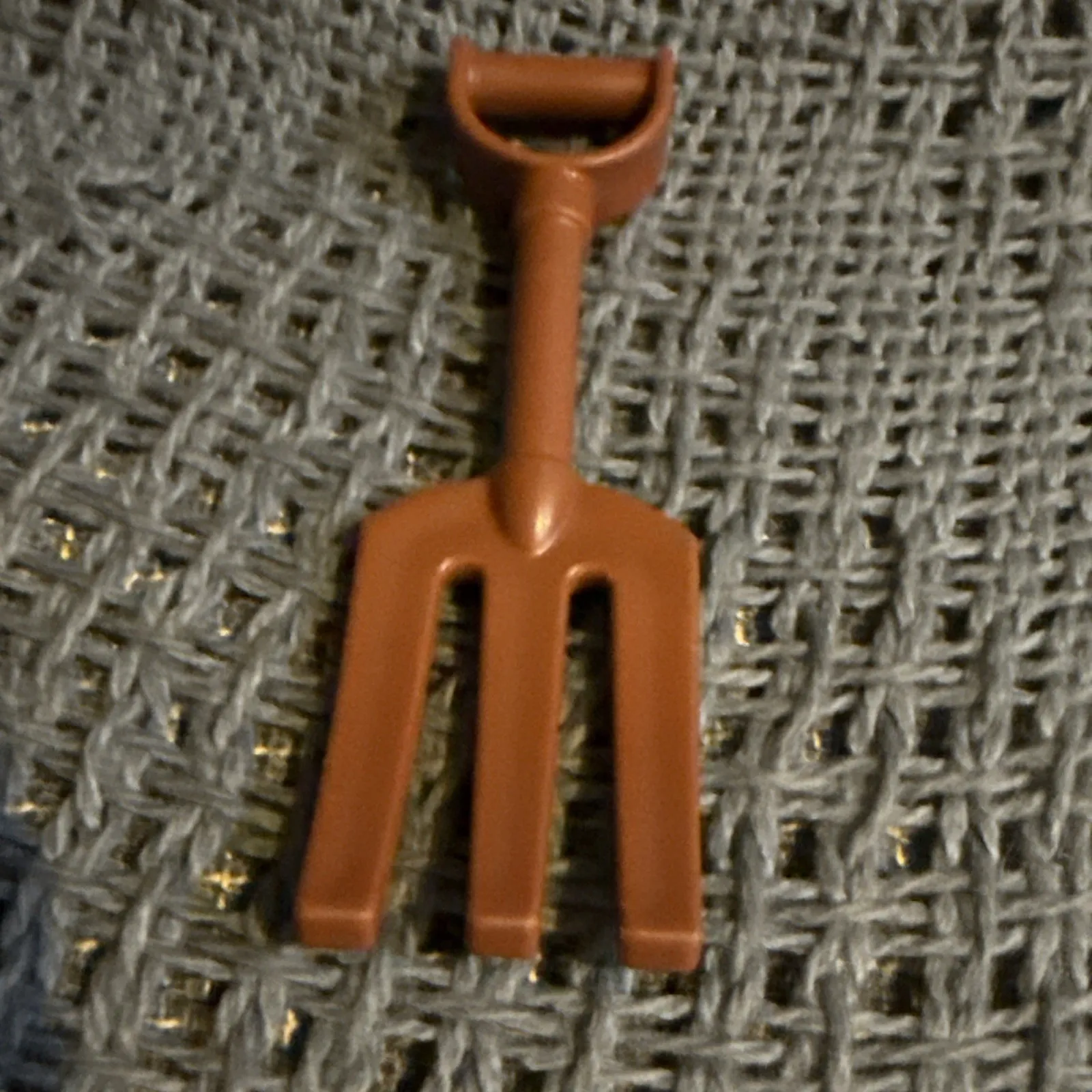 Lego DUPLO 10531 Brown Pitch Fork for Minifig Minifigure Figure Tool Piece A10