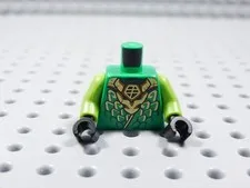 LEGO Ninjago Bright Green w/ Lime Green Printed Torso Minifig BQ