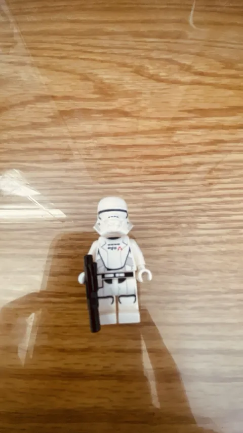 LEGO Star Wars Stormtrooper Minifigure White Trooper w/ Black Blaster Plastic