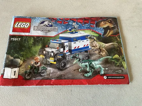Lego Jurassic World 75917 Booklet #1 Instructional Manual Only(J)