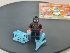 Lego Miles Morales Minifigure 76244 sh0855 Marvel Super Heroes CMF Lot Rare HTF 