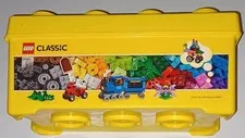 EMPTY LEGO Storage Brick Case 8 Stud Large Yellow 10696 Plastic Bin Box 14x7x7