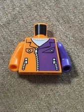 LEGO - Figure - Super Hero - Two-Face's Henchman Orange Purple Torso