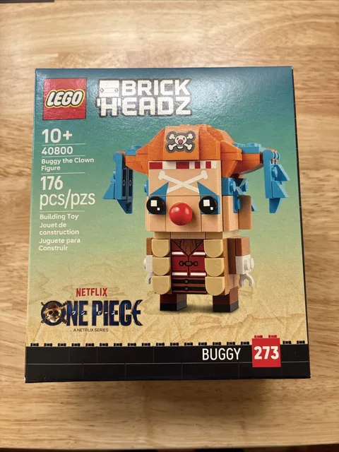 Lego BrickHeadz Netflix One Piece Buggy the Clown Figure 40800 NEW SEALED BOX !