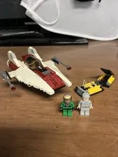 Lego Star Wars 6207 A-wing Fighter 100% Complete w/ Minifigures