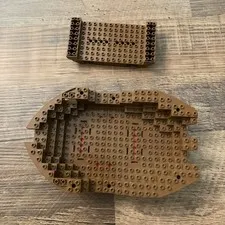LEGO VTG Ship Boat Hull Parts Stern and Bow Brown Sets 6285 10040 6274