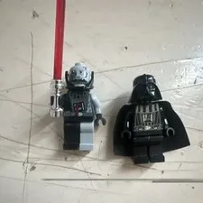 LEGO Star Wars Minifigure Lot of 2 - Darth Vader & Figure w/ Red Lightsaber