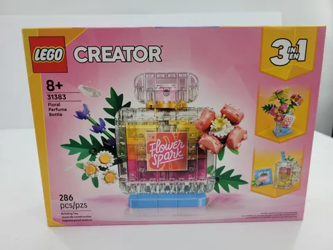Sealed Lego Creator 3 in 1 Floral Decor Perfume Bottle Building Toy 31383 