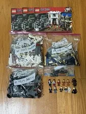 LEGO 10217 Diagon Alley. Ex Cond.  w/ Manual & Minifigures, No Box, S/B Complete