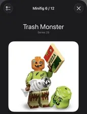 LEGO  Series 29 Collectible Minifigures 71052 - Trash Monster  (IN STOCK)