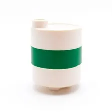 LEGO DUPLO Oil Barrel Fuel Barrel Tank Workshop Construction Site White Green 60777px1