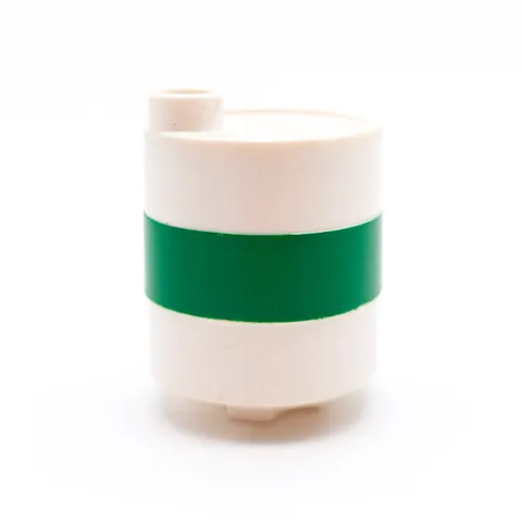LEGO DUPLO Oil Barrel Fuel Barrel Tank Workshop Construction Site White Green 60777px1