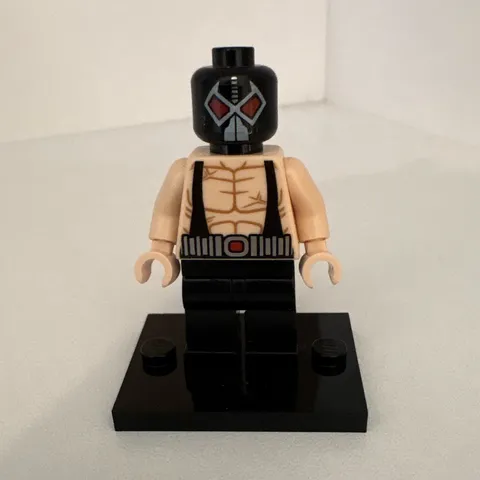 LEGO Minifigure w/Black Mask Head, Tan Printed Torso & Black Legs