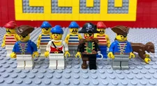 LEGO Minifigure Pirates Lot Set Bulk Sale 6285 Black Seas Barracuda Captain