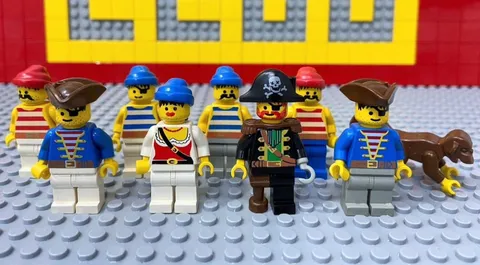 LEGO Minifigure Pirates Lot Set Bulk Sale 6285 Black Seas Barracuda Captain